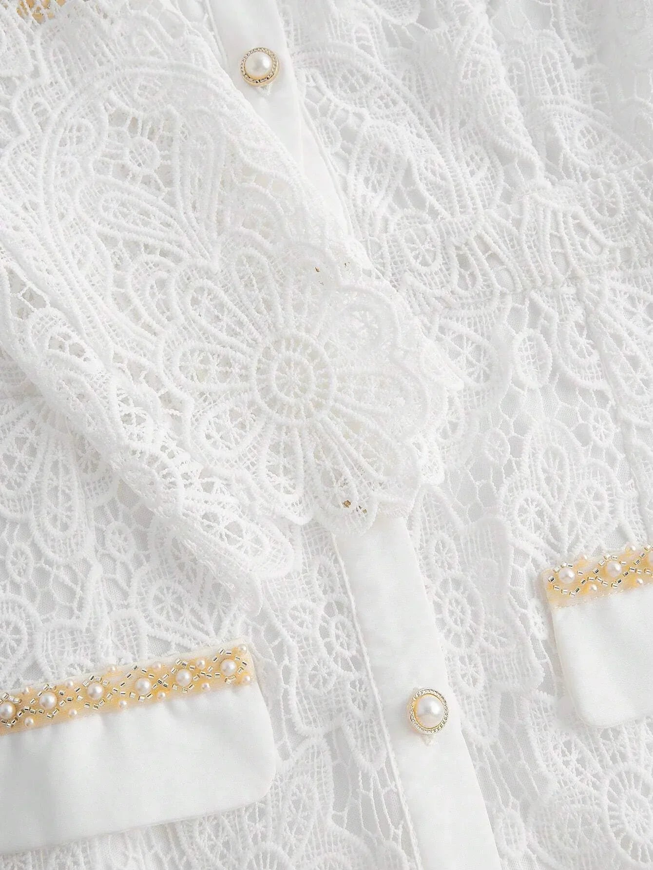 Womens White Delicate Romantic Elegant Waist Slimming French Style Midi Lace Dress For Office