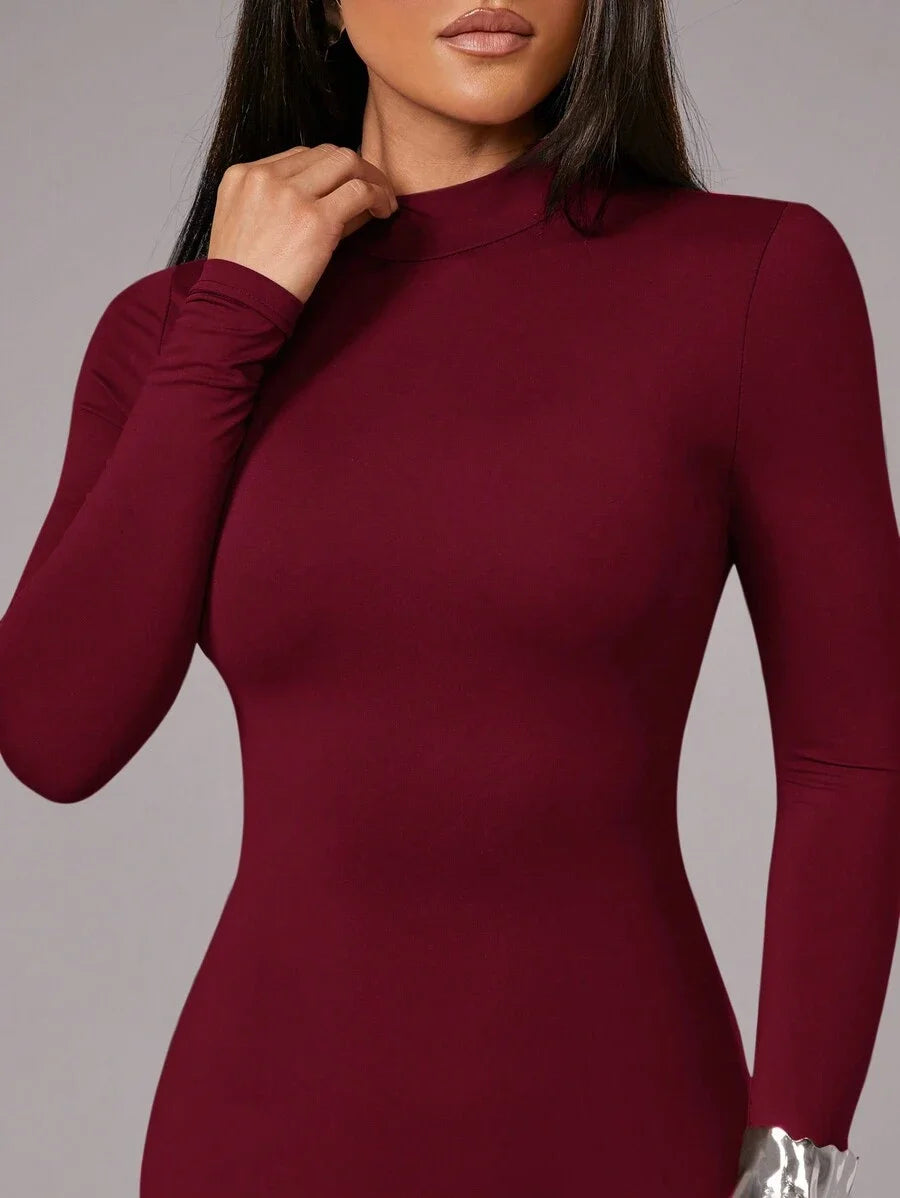 Womens WOMEN Elegant Autumn And Winter Long Sleeve Suitable For Daily Commuting Urban Fashion Can