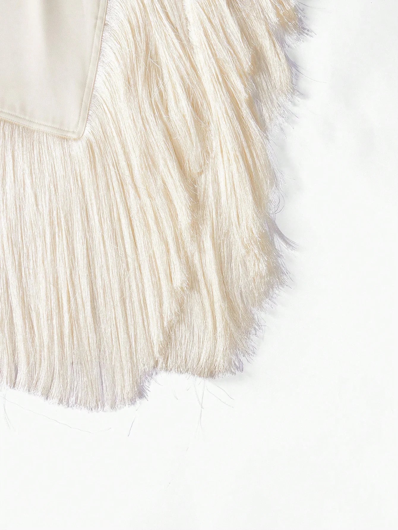 X Nour PREMIUM FRINGE HEM CROSS HALTER DRESS