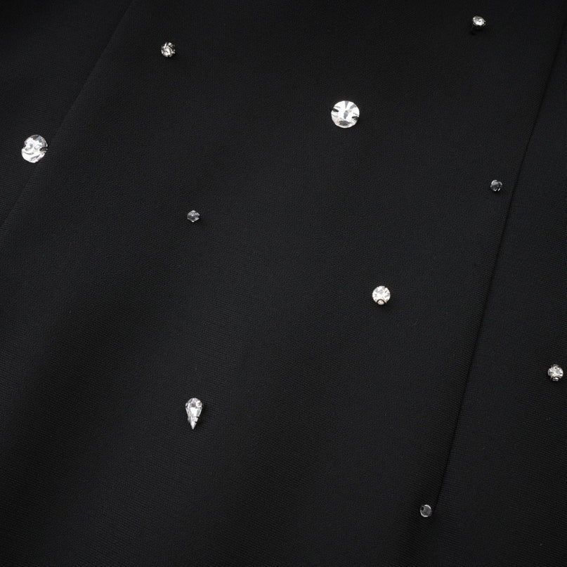 Xanthea black embellished mini dress