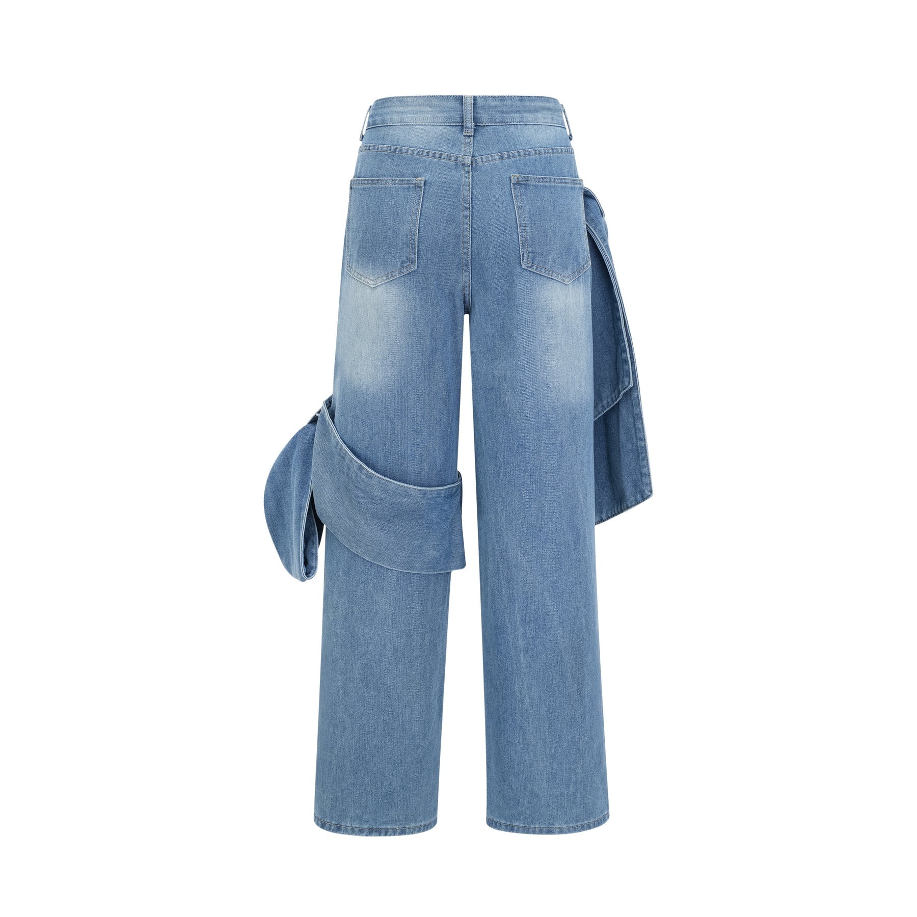 Ysabella bowdetail wideleg jeans