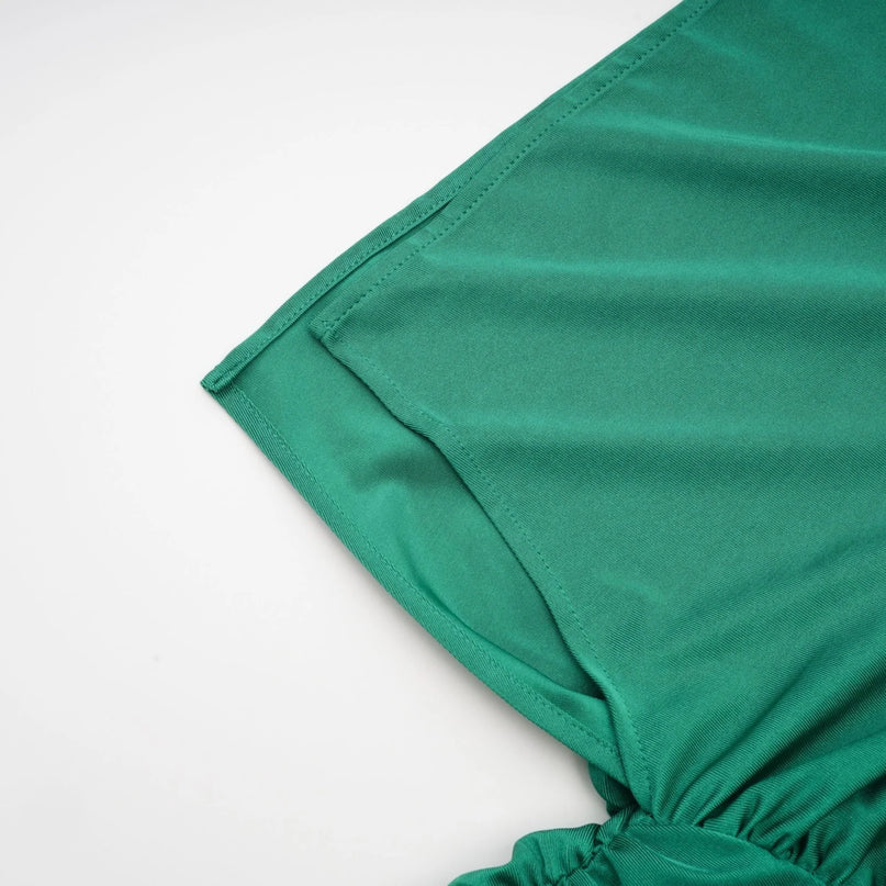 Yvette ruched Vneck mini dress