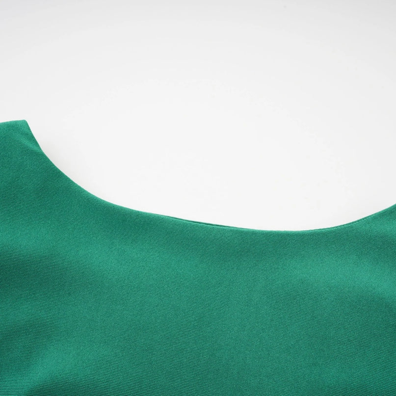 Yvette ruched Vneck mini dress