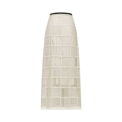 Yvette stretch knitted top  skirt matching set