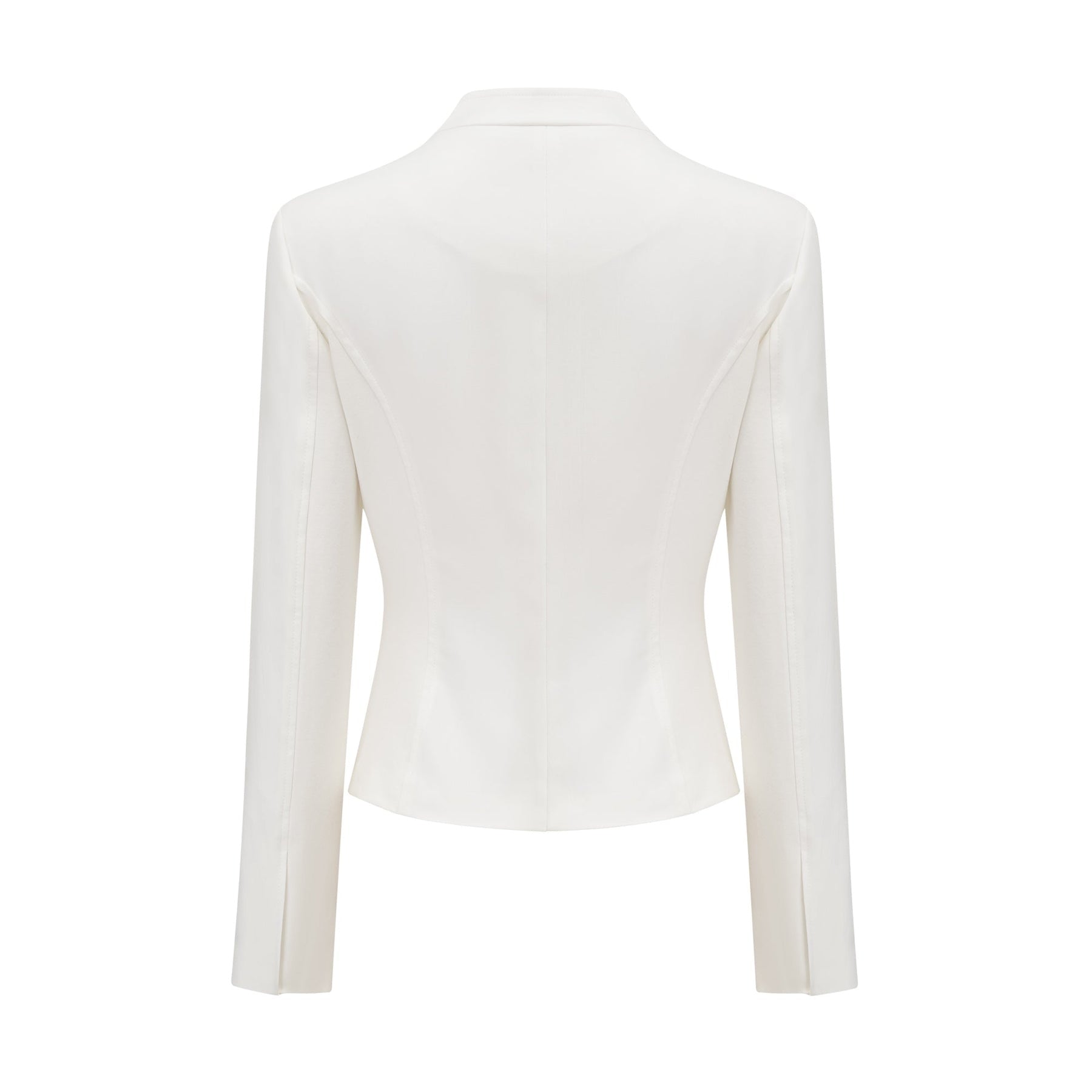 Yvette white longsleeved corset top