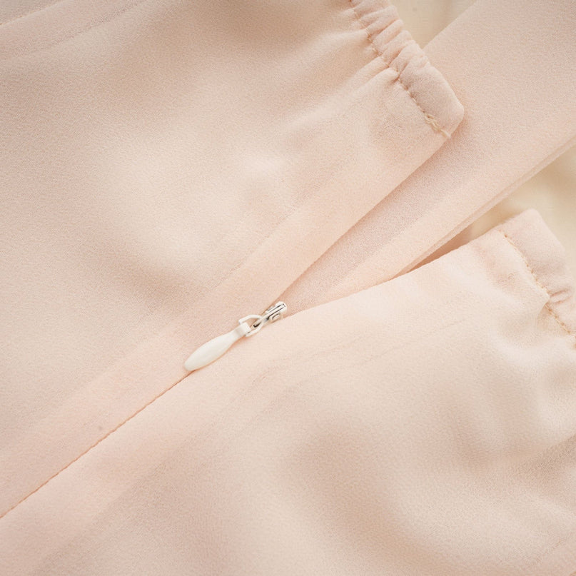 Zara Neutrals Mini Dress with Wrapped Bustier Design and Cut-Out Detail