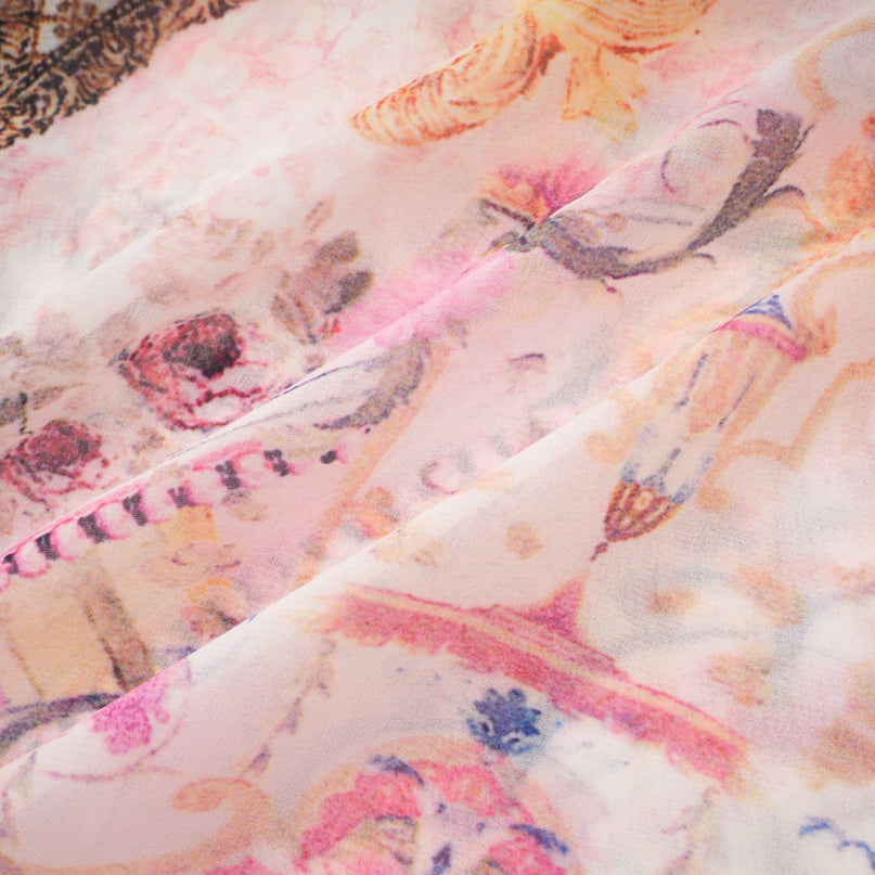 Zara Pink Silk Crystal Embellished Mini Dress