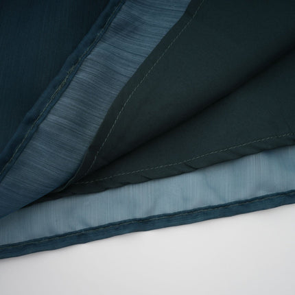 Zaria Green Shirt and Skirt Set Terylene Fiber Smocked Panelling Pleated Detailing Elasticated Waistband Maxi Length