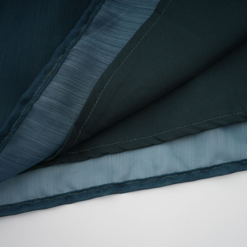 Zaria Green Shirt and Skirt Set Terylene Fiber Smocked Panelling Pleated Detailing Elasticated Waistband Maxi Length