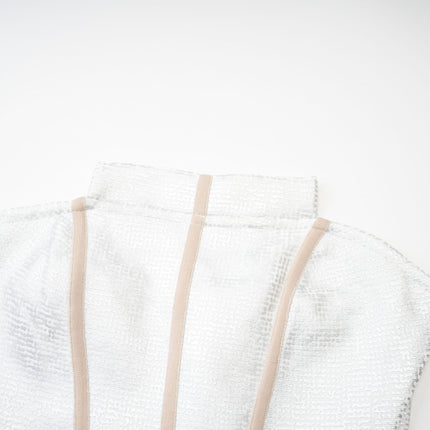 Zaria Silver Bandage Off Shoulder Dress