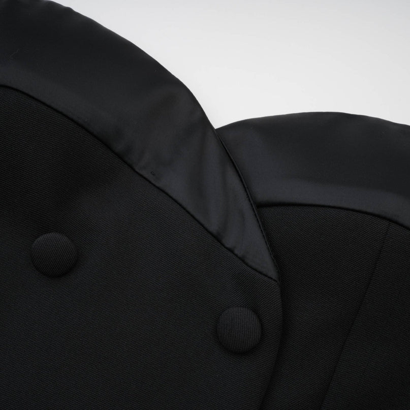 Zephyra black lacedetail mini dress