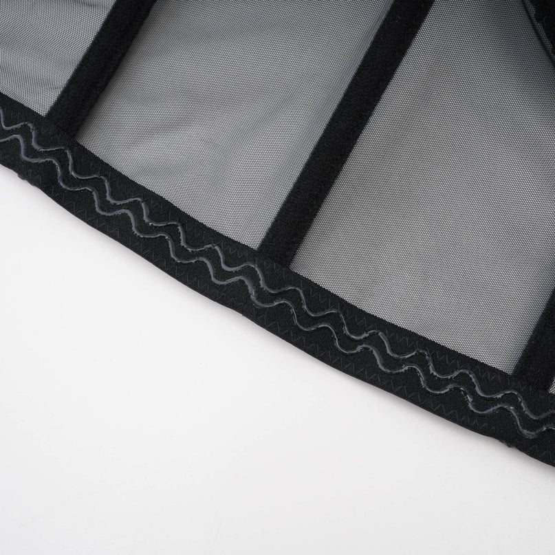 Zoe Black Corset Top Polyester Spaghetti Strap Embellished Sleeveless Rear Zip Fastening