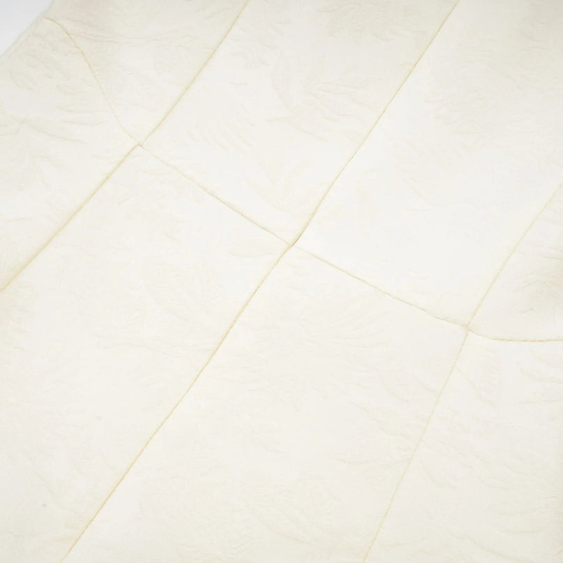 Zoe White Floral Embroidery A-line Midi Dress