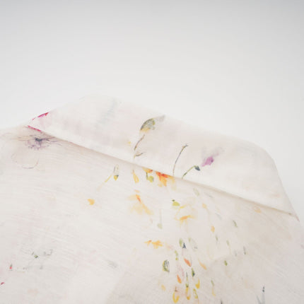 Zoé white floralprint tied midi dress