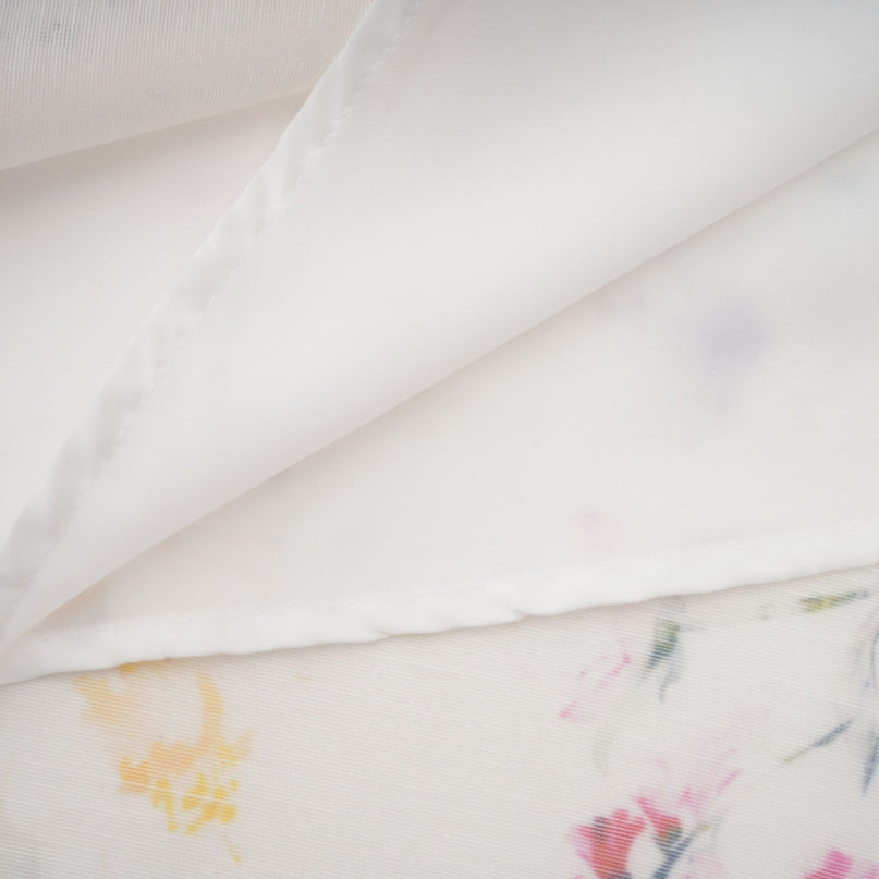 Zoé white floralprint tied midi dress