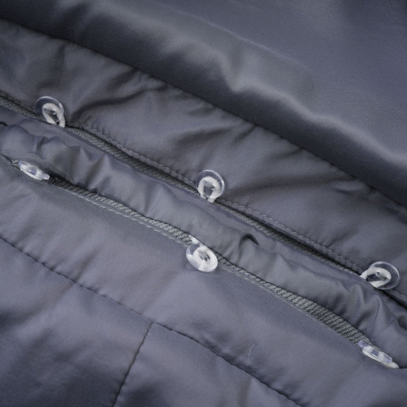 Zuri Grey Faux Fur Mini Dress Polyester Elegant Luxury Modern Elegance