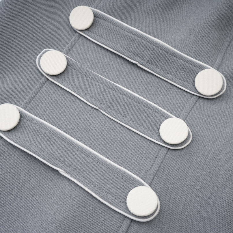 Zuri Grey Faux Fur Mini Dress Polyester Luxury Elegant